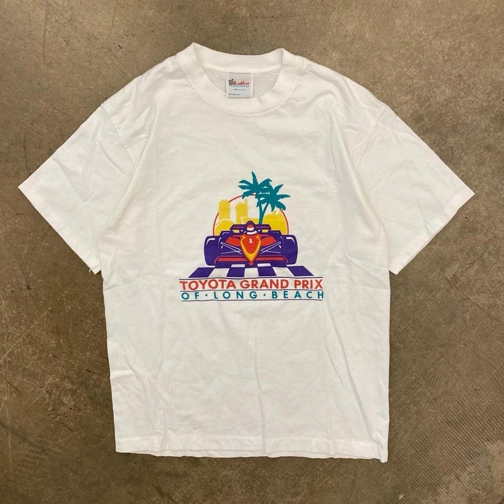 Vintage Toyota Grand Prix Of Long Beach 90s Single Stitch T-Shirt Size Large